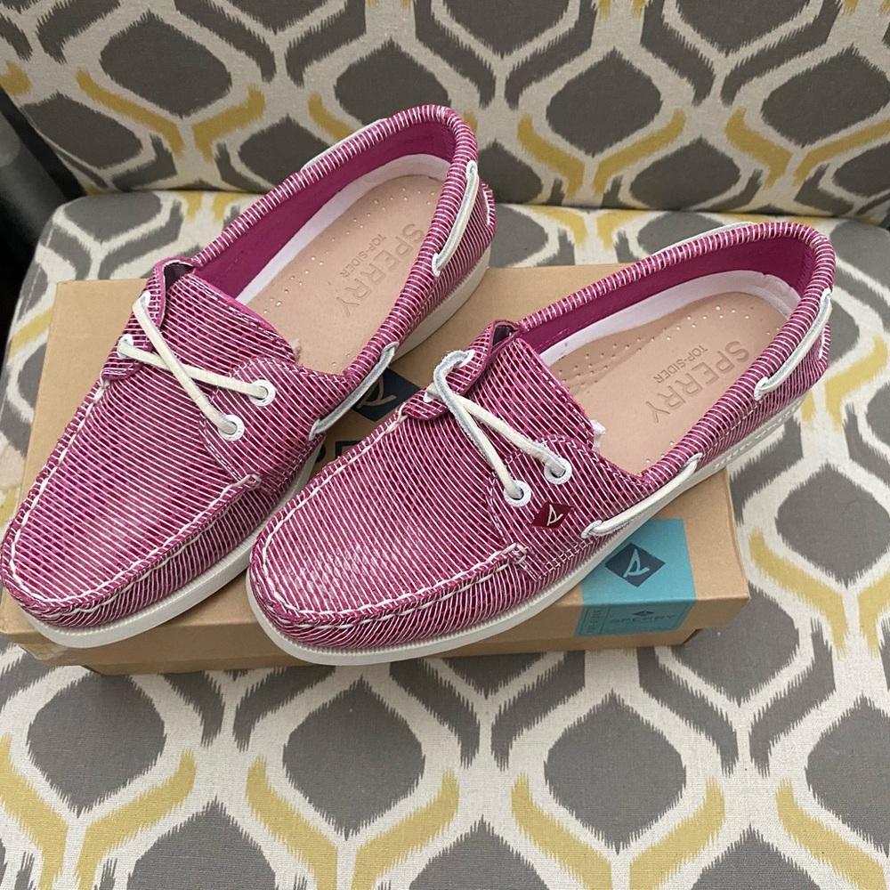 Sperry Top-Sider Pink Boat Shoes - Picture 1 of 5